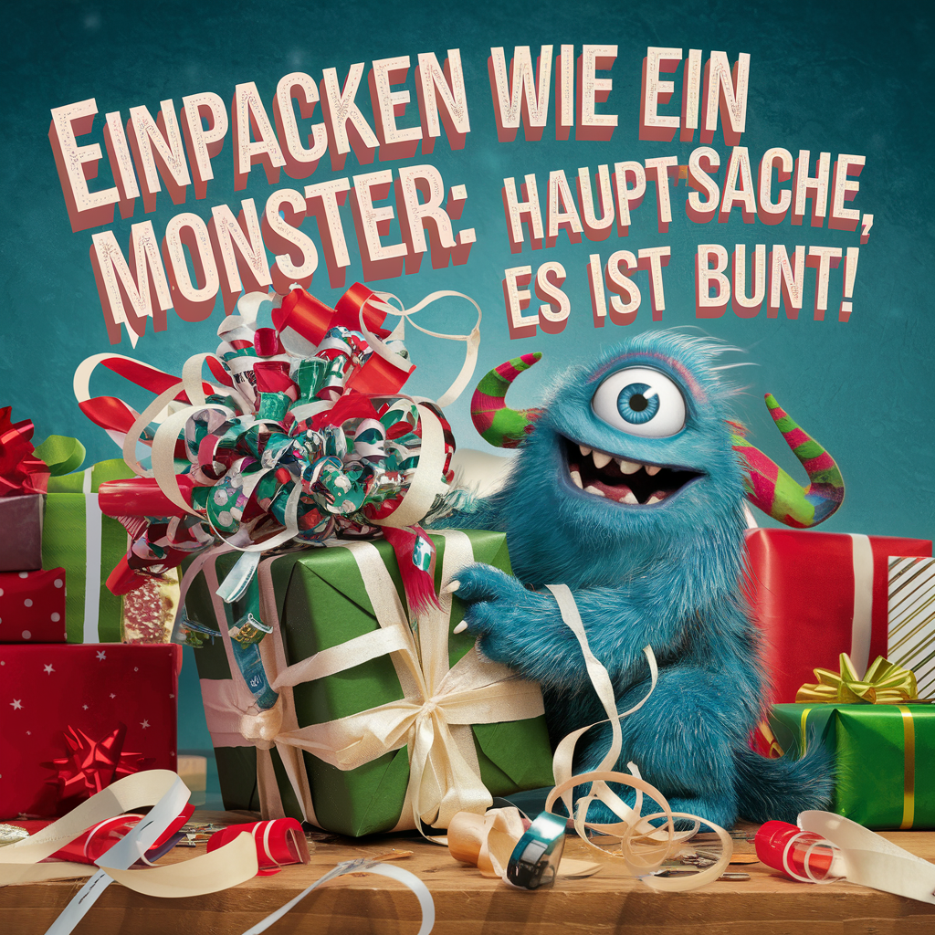 Einpacken wie ein Monster - Hauptsache es ist bunt!