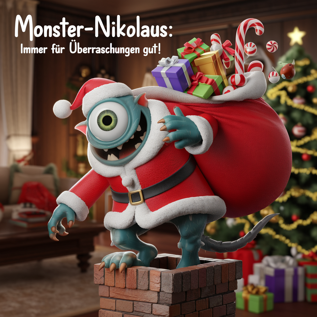 Monster-Nikolaus: Immer für Überraschungen gut!